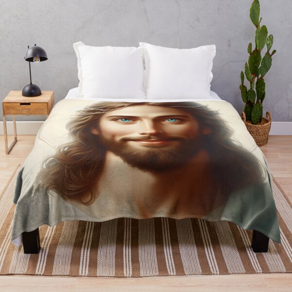 Item preview, Jesus Smiling, Jesus Christ, Jesus Face, Lord Christ, Christian designed and sold by stylishdzign.