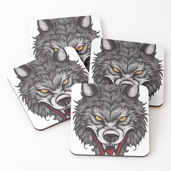 Item preview, Classic Traditional Wolf Tattoo designed and sold by Authentic-Merch.