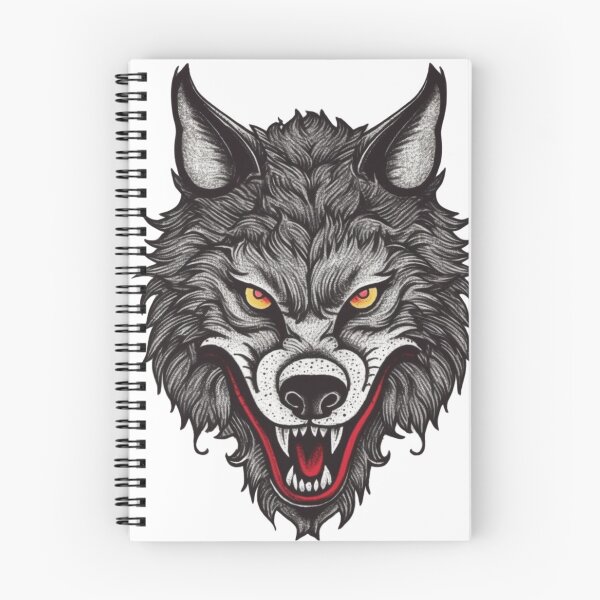 Item preview, Classic Traditional Wolf Tattoo designed and sold by Authentic-Merch.