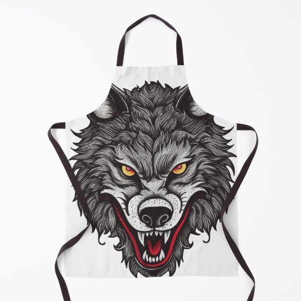 Item preview, Classic Traditional Wolf Tattoo designed and sold by Authentic-Merch.