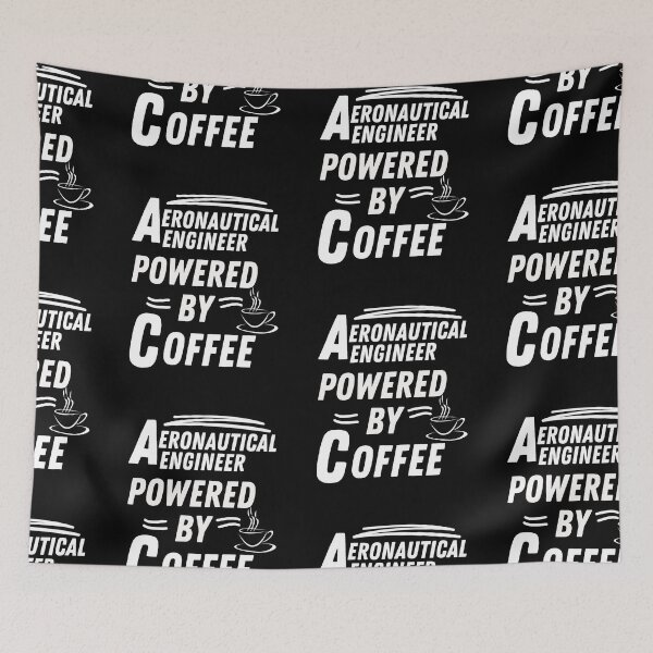 Item preview, Aeronautical engineer powered by coffee designed and sold by annoying-shirts.