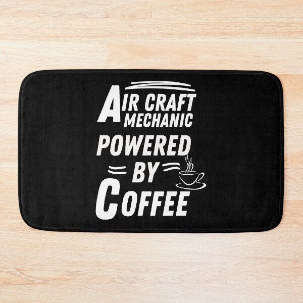 Item preview, aircraft mechanic powered by coffee designed and sold by annoying-shirts.