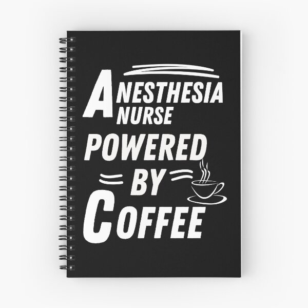 Item preview, anesthesia nurse powered by coffee designed and sold by annoying-shirts.