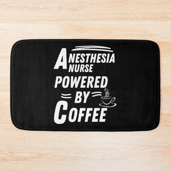 Item preview, anesthesia nurse powered by coffee designed and sold by annoying-shirts.