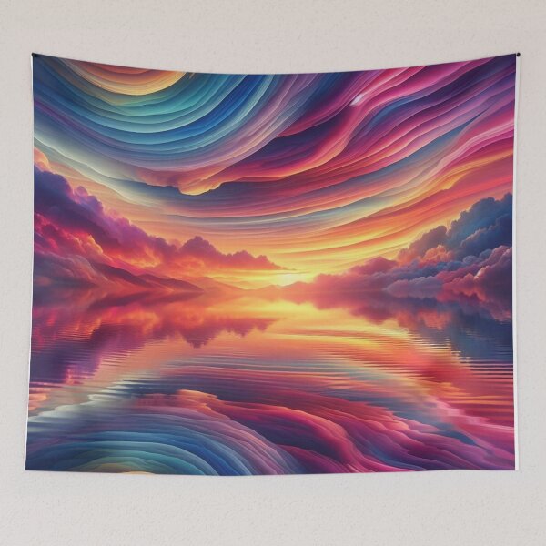Item preview, Wavy Rainbow Sky designed and sold by DeeCeeFashion.