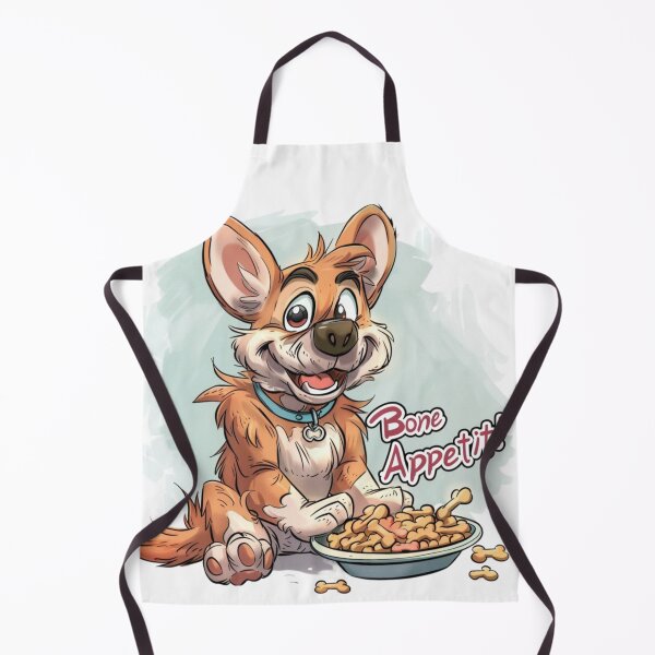 Item preview, Cute Dog - Bone Appetit! designed and sold by WaffleGhostShop.