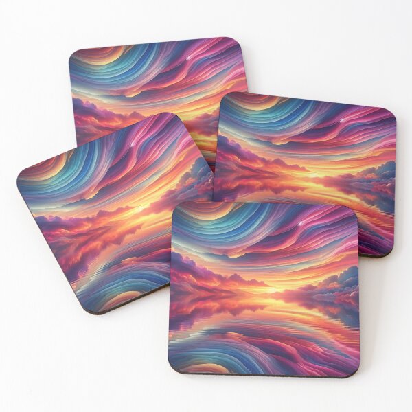 Item preview, Wavy Rainbow Sky designed and sold by DeeCeeFashion.