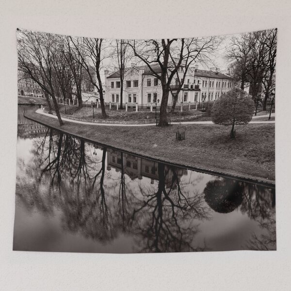 Item preview, By the canal. 4. Riga 2024 bw designed and sold by Jouko Lehto Photography.