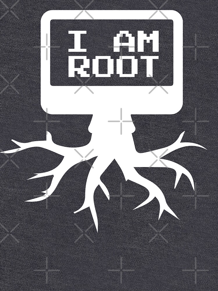 Thumbnail 7 of 7, Classic T-Shirt, Linux - I am Root designed and sold by mymainmandeebo.