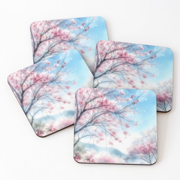 Item preview, Cherry Blossoms ,Cherry Tree, Spring Blossom, Sakura Tree, Watercolor Cherry designed and sold by stylishdzign.