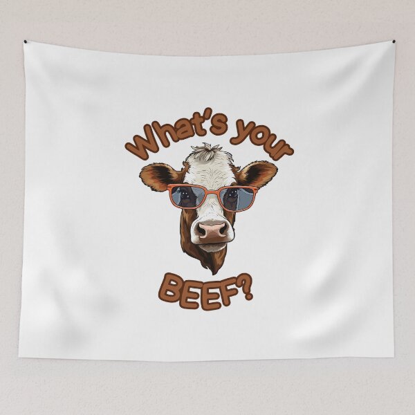 Item preview, What's your beef? - Funny designed and sold by Ghoof-Wear.