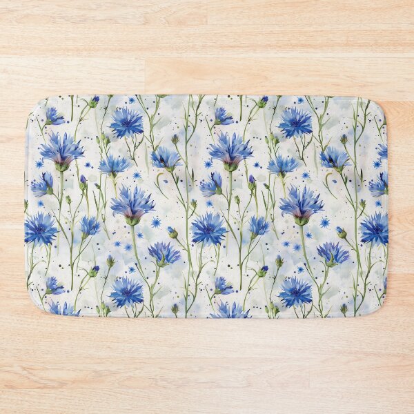 Item preview, Watercolor Cornflowers designed and sold by junkydotcom.