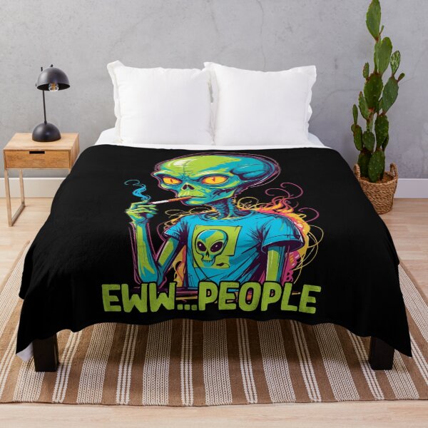 Item preview, Funny Alien Saying Eww People Humor designed and sold by LuminOrb.