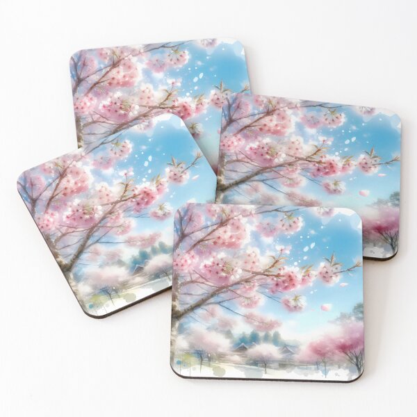 Item preview, Cherry Blossoms ,Cherry Tree, Spring Blossom, Sakura Tree, Watercolor Cherry designed and sold by stylishdzign.