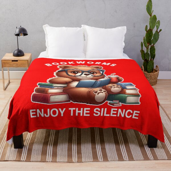 Item preview, Bookworms enjoy the silence designed and sold by TeddybearClub.