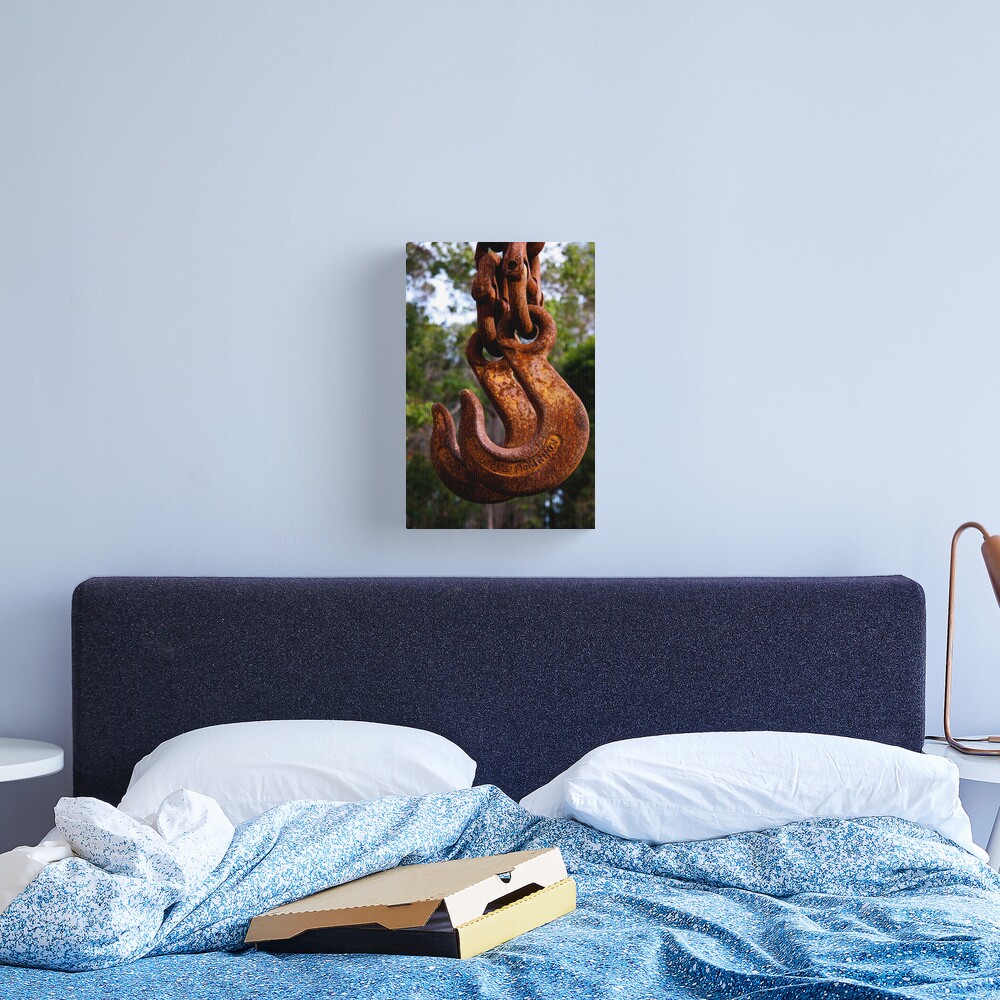 Crane hooks Canvas Print