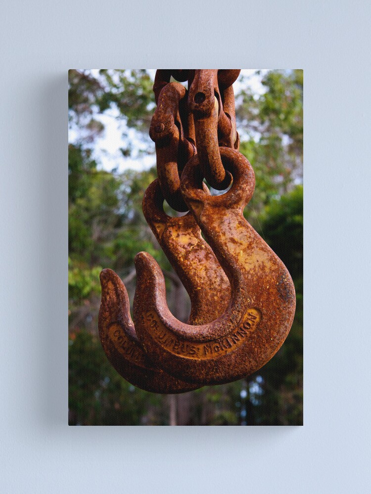 Alternate view of Crane hooks Canvas Print