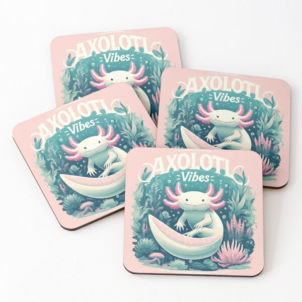 Item preview, Axolotl vibes, cute axolotl motif, axolotl friend designed and sold by FinFriends.