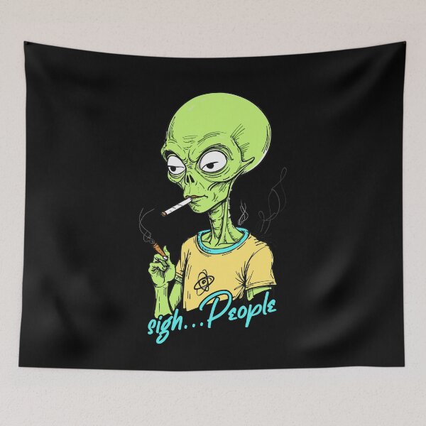 Item preview, Funny alien saying sigh...People designed and sold by LuminOrb.