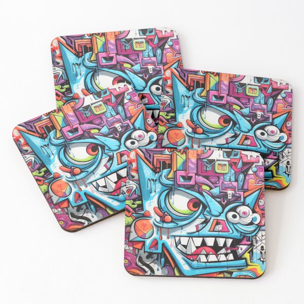 Item preview, Grafitti Inspiration Streetart Gnu graffiti geometry designed and sold by Toms Tee.