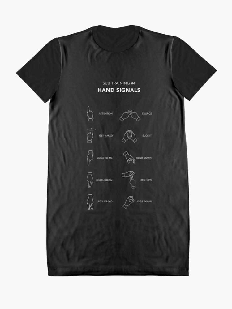 Download "Sub Training Hand Signals" Graphic T-Shirt Dress by ...