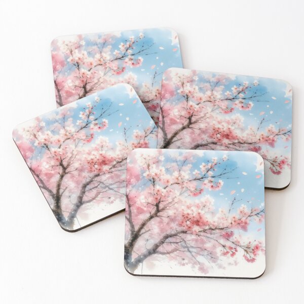 Item preview, Cherry Blossoms ,Cherry Tree, Spring Blossom, Sakura Tree, Watercolor Cherry designed and sold by stylishdzign.