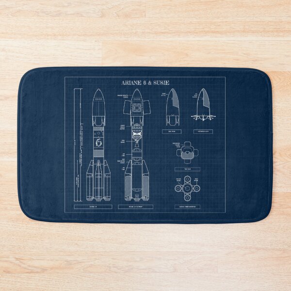 Item preview, Ariane 6 &  SUSIE (Navy Blueprint) Vertical Version designed and sold by BGALAXY.