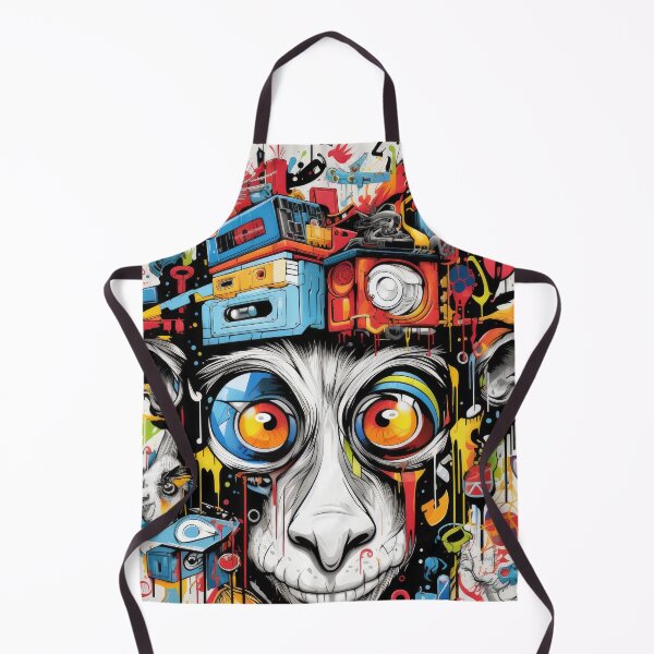 Item preview, Grafitti Inspiration Streetart Monkey graffiti geometry designed and sold by Toms Tee.