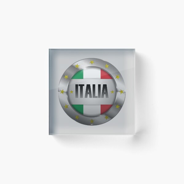 Item preview, ITALY Italia Flag Shield Sticker T-Shirt 01 designed and sold by LocationInks.
