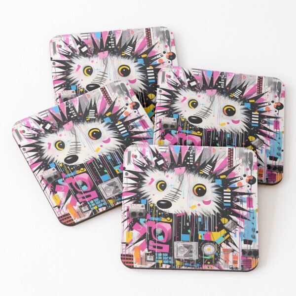 Item preview, rafitti Inspiration Streetart hedgehog graffiti geometry designed and sold by Toms Tee.