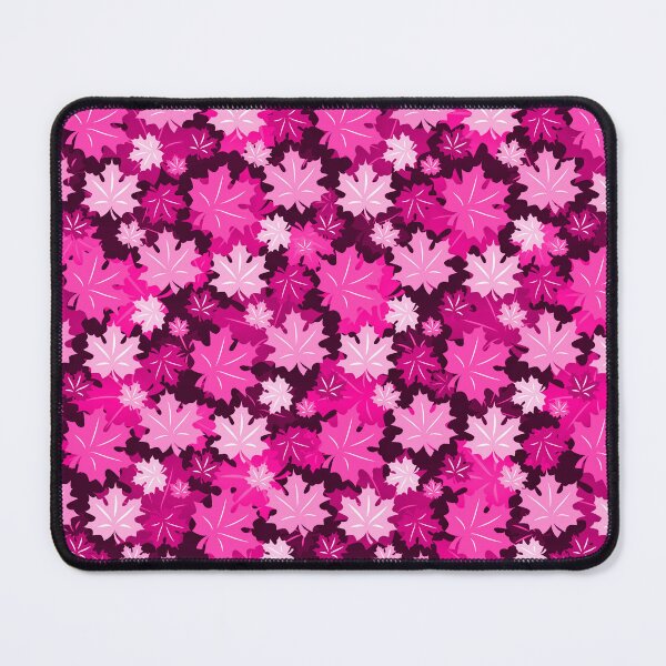 Item preview, Abstract pink seamless leaves pattern wallpaper background designed and sold by SpinklyCreations.