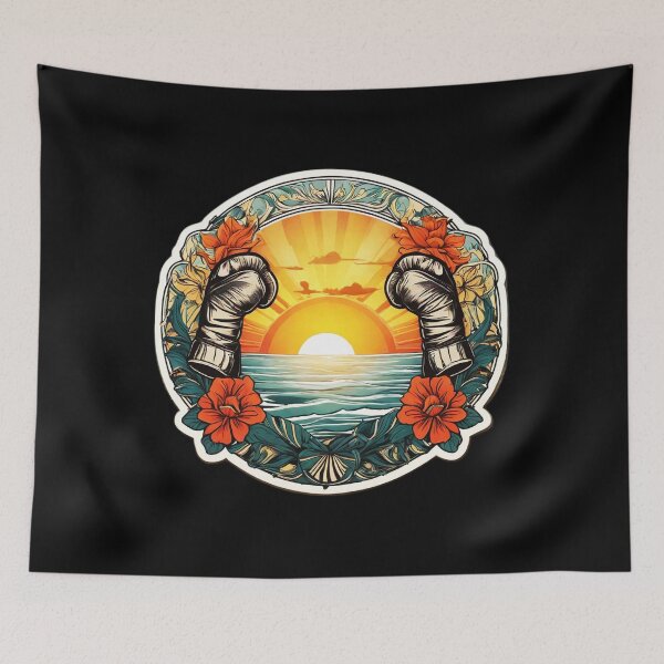Item preview, Fighting Gloves at Sunset on a Hawaiian Beach with Orchids designed and sold by NautiChic.