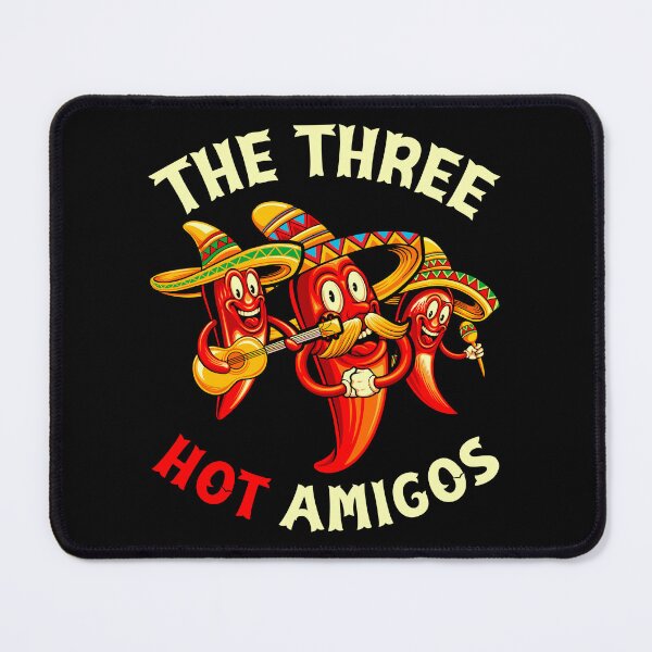 Item preview, The Three Hot Amigos Funny Mexican Cinco De Mayo Chilies designed and sold by Designer-Girl.