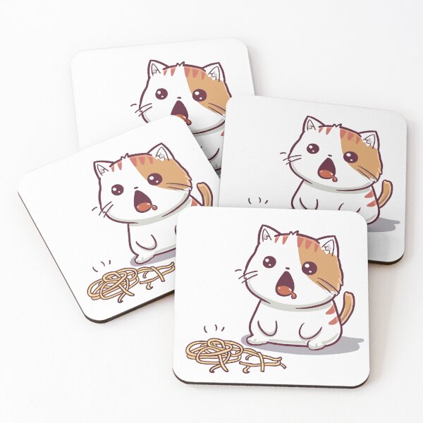 Item preview, Cute kawaii cat spaghetti  designed and sold by Lobory.