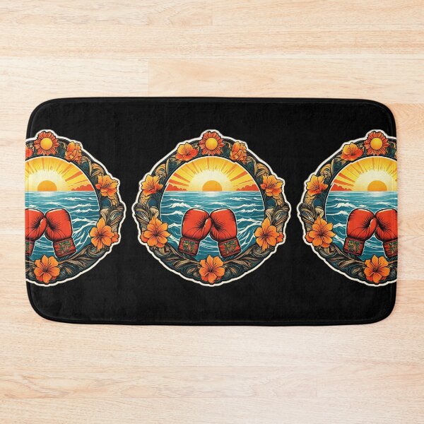Item preview, Boxing Gloves at Sunset on a Hawaiian Beach with Orchids designed and sold by NautiChic.