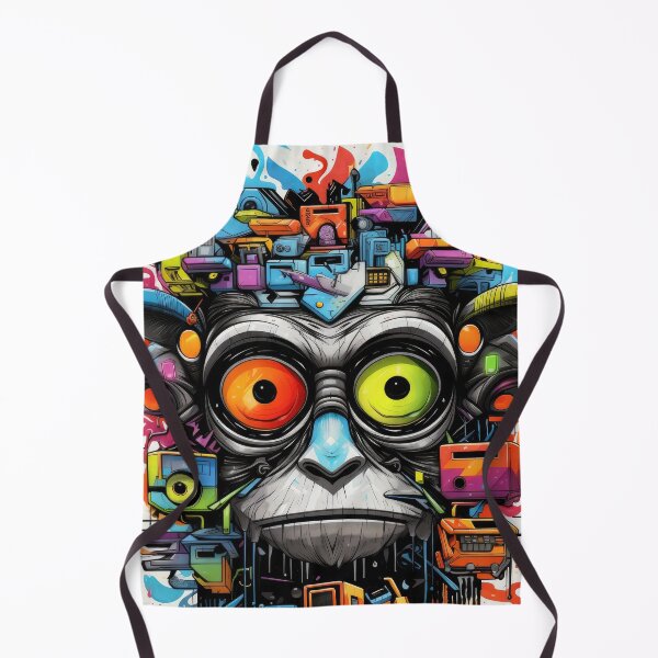 Item preview, Grafitti Inspiration Streetart Monkey graffiti cartoon designed and sold by Toms Tee.