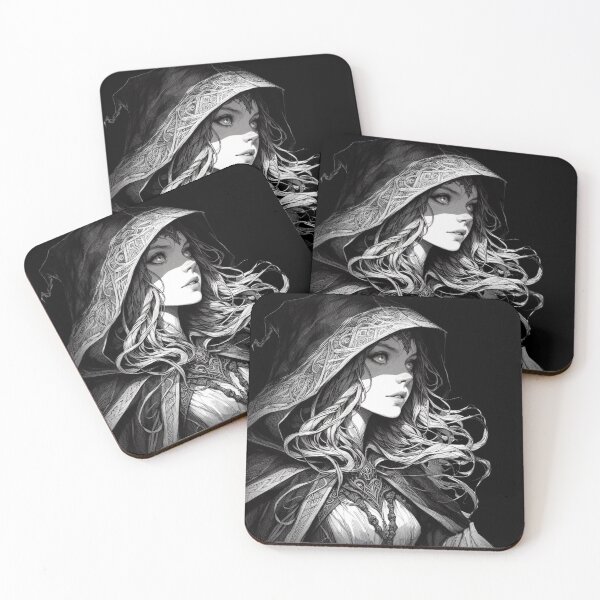 Item preview, Hooded Druid girl, Mythical Style, Fantasy World, RPG designed and sold by Cr320.
