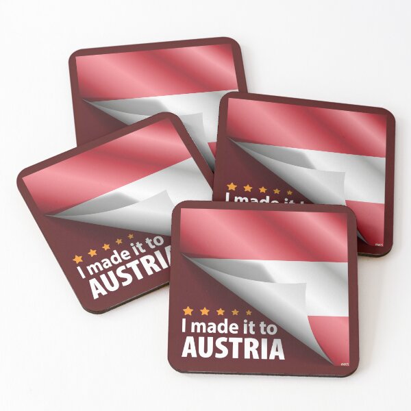 Item preview, I Made It To AUSTRIA Sticker T-Shirt 01 designed and sold by LocationInks.