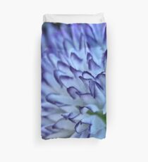 Purple and white flower Dahlia Duvet Cover