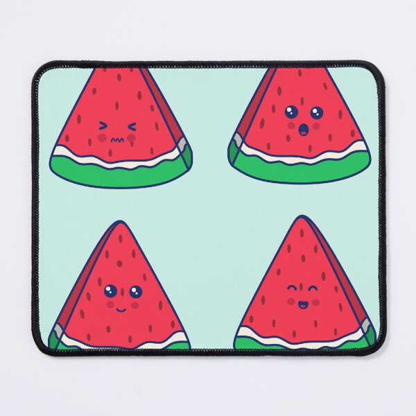 Item preview, Funny watermelon slices characters or kawaii vector Illustration of fruit watermelon designed and sold by Axel Christian.