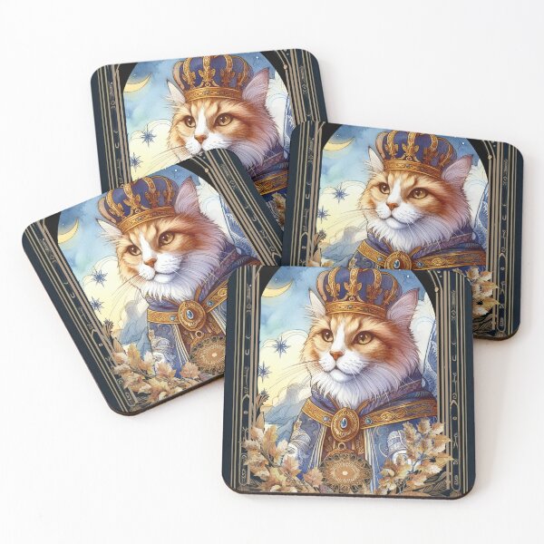 Item preview, CAT TAROT: The Emperor designed and sold by Venta Mix  JellycientArt.
