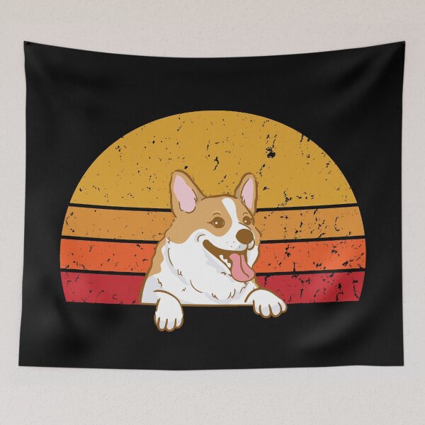 Item preview, Peeking Corgi Sunset designed and sold by AussieWonders.