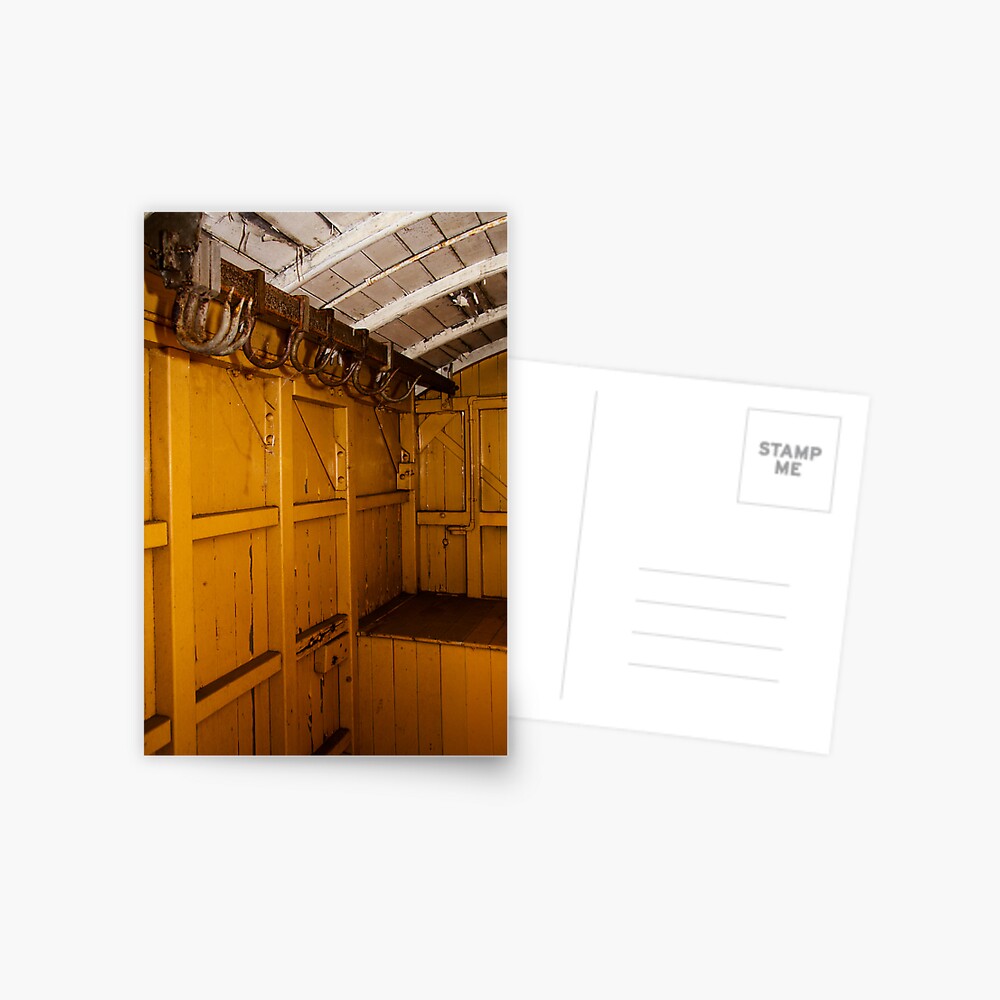 Inside a carriage Postcard