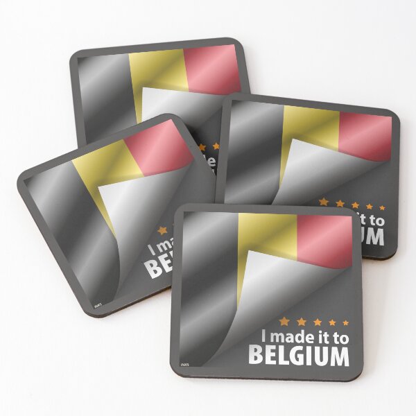 Item preview, I Made It To BELGIUM Sticker T-Shirt 01 designed and sold by LocationInks.