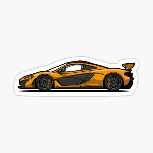Orange P1 Hypercar Sticker