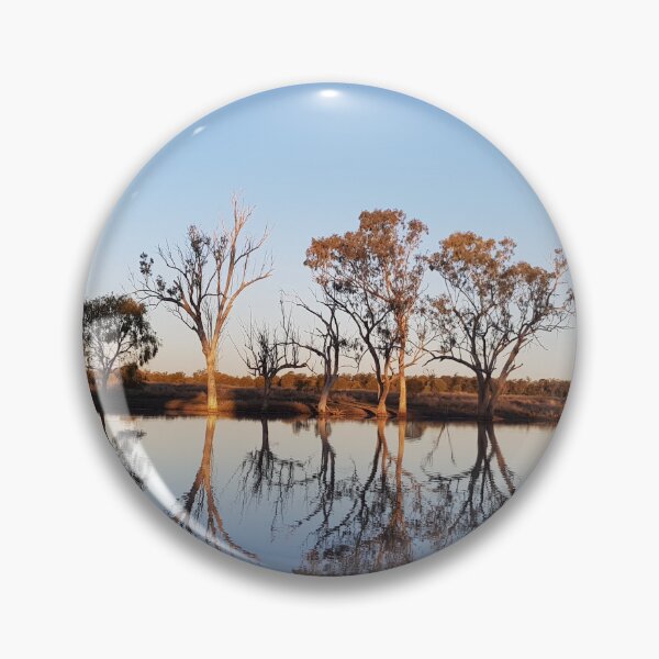 Item preview, Sunset At A Lagoon With Eucalyptus Trees designed and sold by Designsbygroovy.