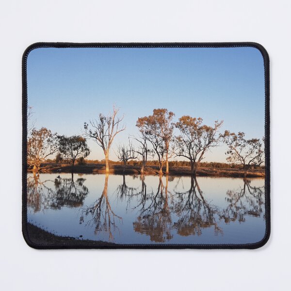 Item preview, Sunset At A Lagoon With Eucalyptus Trees designed and sold by Designsbygroovy.