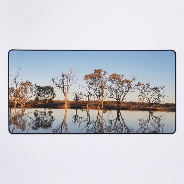 Item preview, Sunset At A Lagoon With Eucalyptus Trees designed and sold by Designsbygroovy.