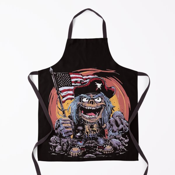Item preview, Zombie holding american flag(back) designed and sold by gittuska11.