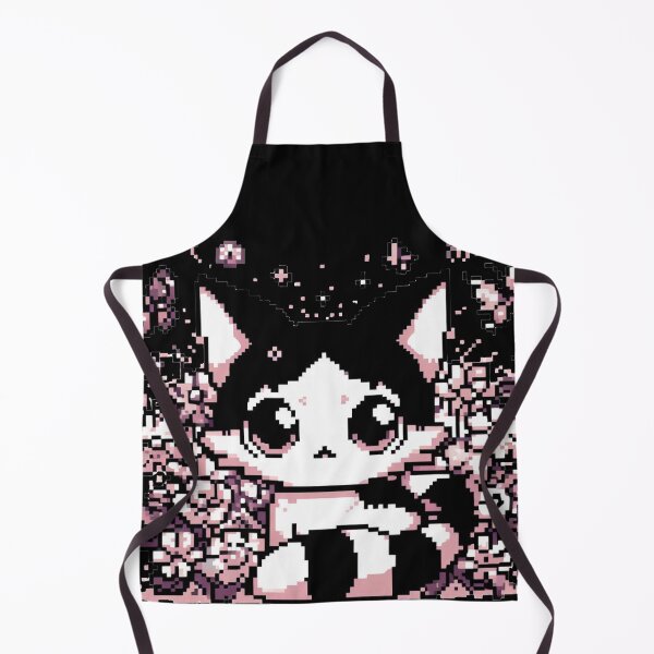 Item preview, Cute Pixel cat with Butterflies, Garden of pixel flowers designed and sold by Cr320.